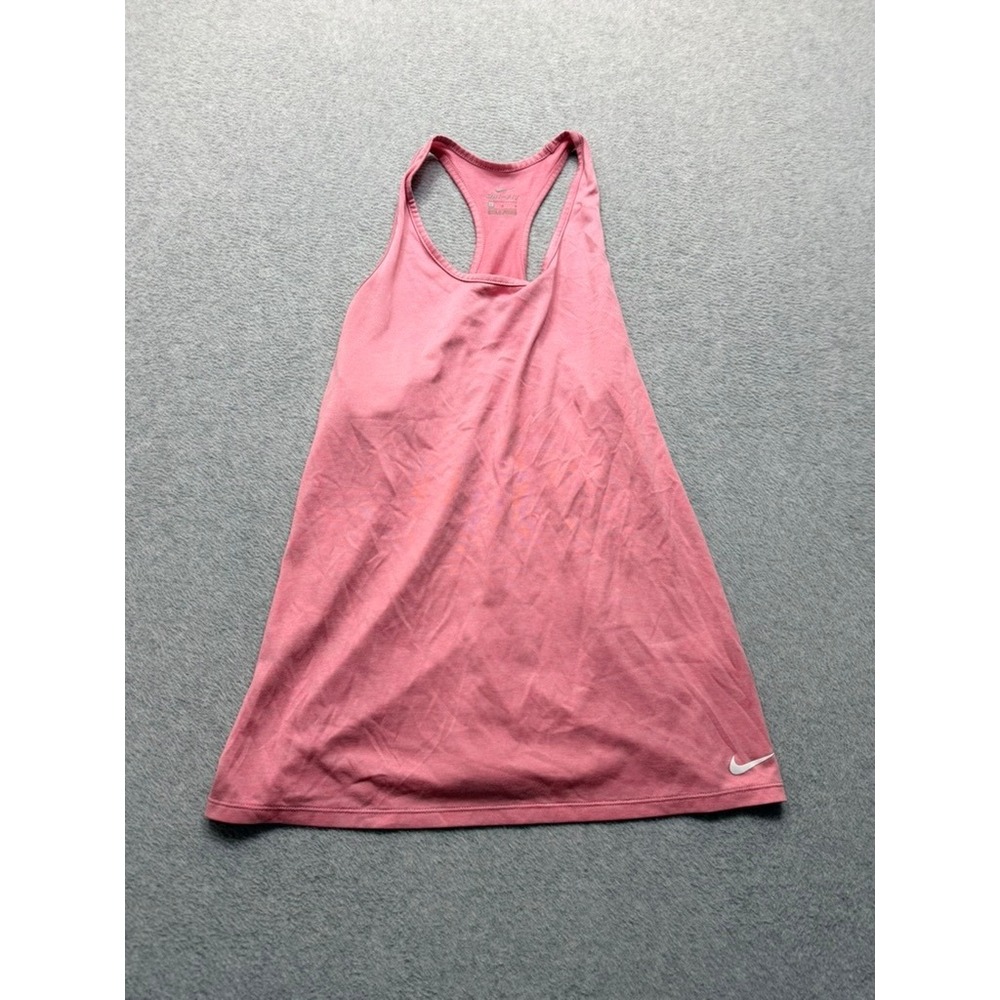 Nike Dri-FIT Racerback Tank Top Pink Athletic Gym Workout Shirt Women Large